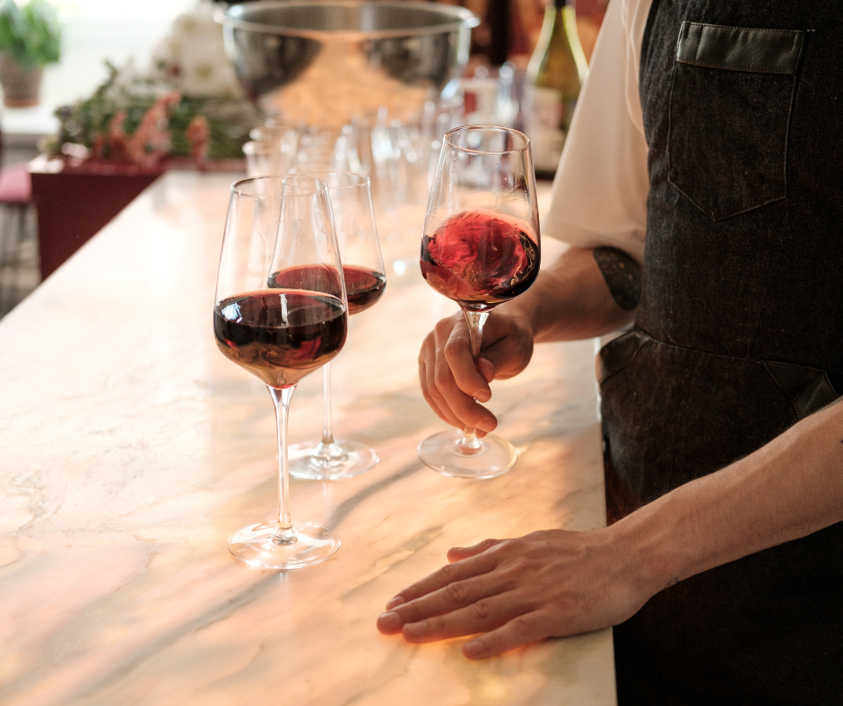 Why a wine glass should never be filled to the brim