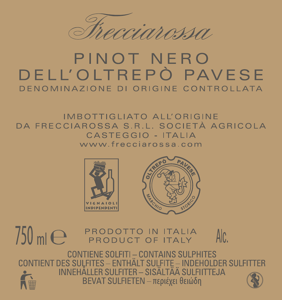 Pinot Nero Giorgio Odero Frecciarossa: 10 cose che devi sapere