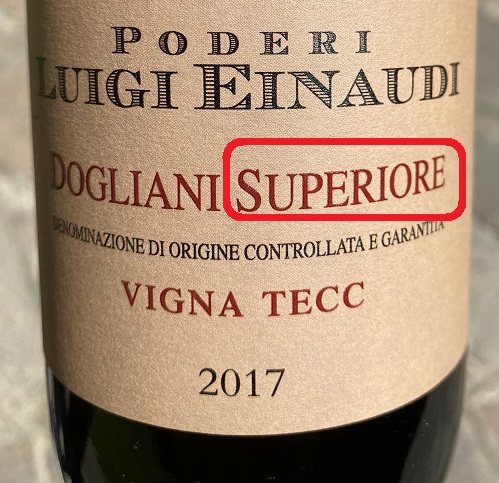 Che cos'è un vino "Superiore"