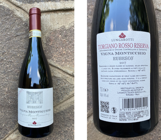 Torgiano Riserva D.O.C.G. "Rubesco" Vigna Monticchio Lungarotti