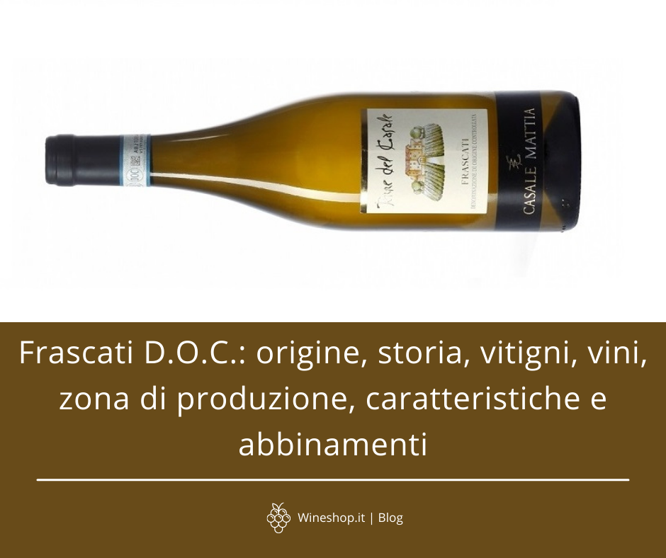 Frascati D.O.C.: origine, storia, vitigni, vini, zona di produzione, caratteristiche e abbinamenti