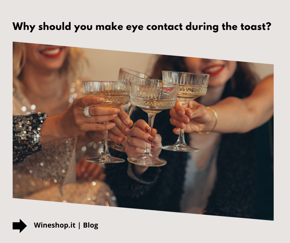 Why should you make eye contact during the toast?